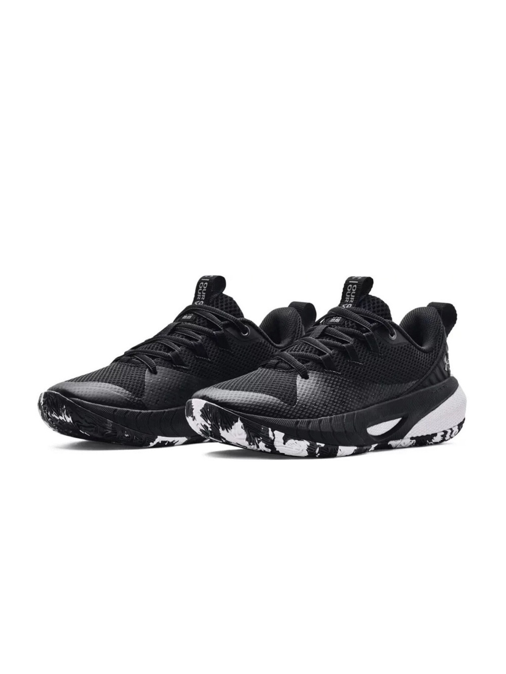 Women’s Under Armour UA HOVR Ascent Basketball Shoes 9 Black White 3025680 001